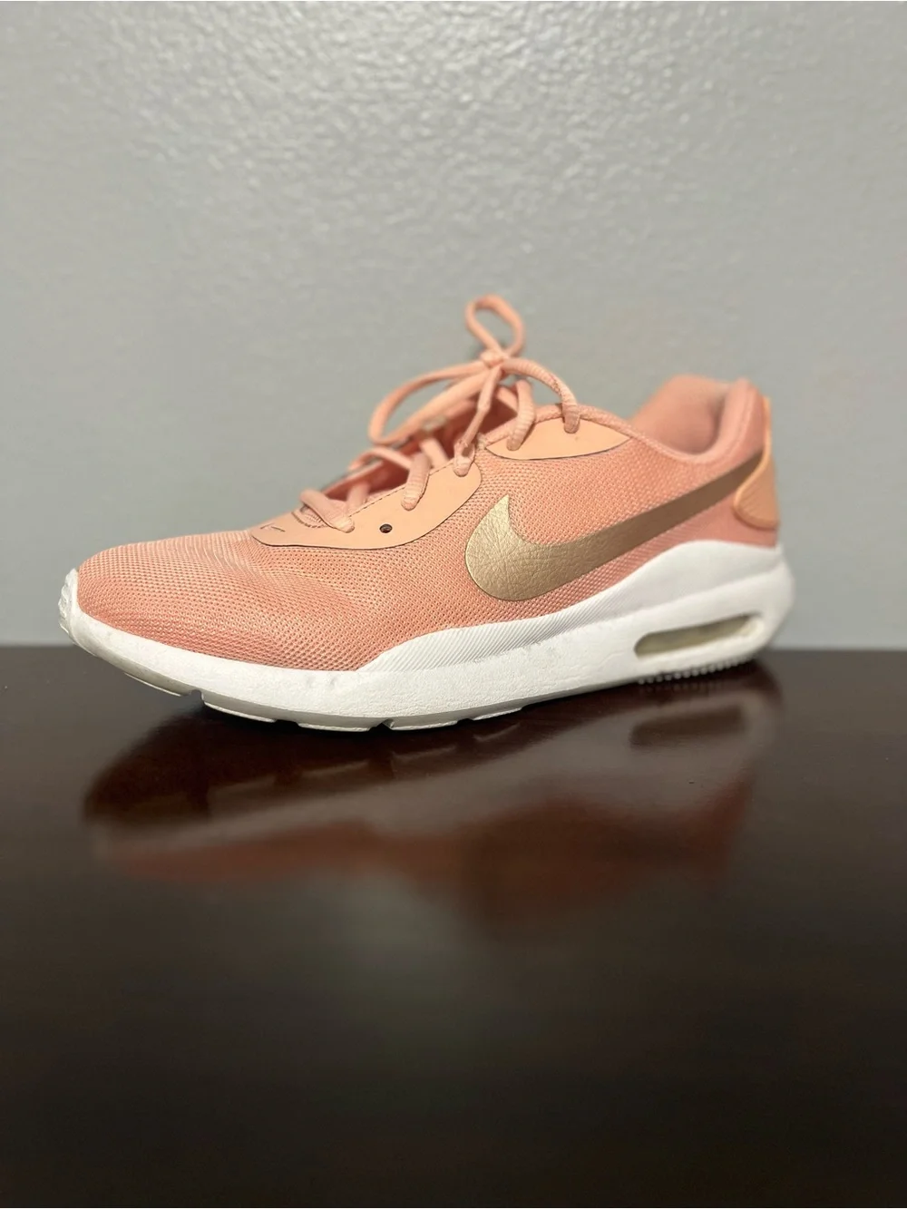 Nike Women’s Peach and Gold Air Max Casual Running Sneakers